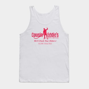 Cousin Eddie's Septic Services (red print) Tank Top